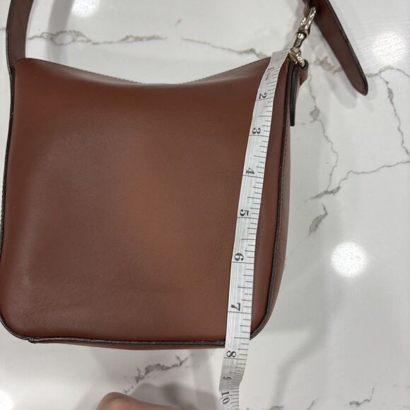 Massimo Dutti Purse Modern Bucket Bag Brown Minimalist Structured - Picture 9 of 11